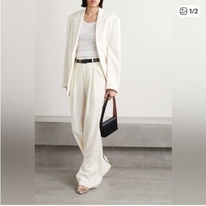 Nili Lotan Cream Flavie Women's Trousers